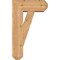 Ekena Millwork Traditional Craftsman Smooth Bracket w/ Offset Brace, Western Red Cedar, 7 1/2"W x 18"D x 30"H BKT0806X18X30TRA04SWR - alternate 3